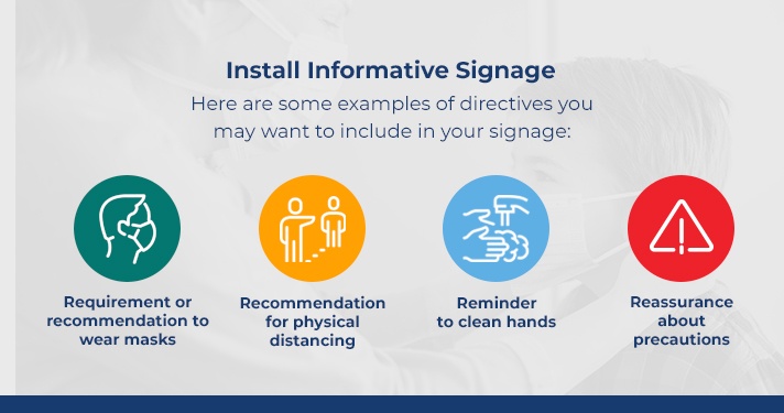 Install informative signage