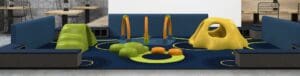 elementz playground, modern abstract shapes to crawl and climb on