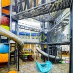 huge indoor play structure at rec center