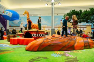 Kids playing at zenelo park indoor play area