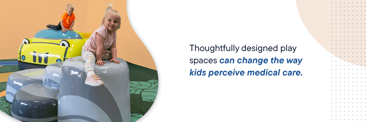 Thoughtfully designed play spaces can change the way kids perceive medical care.